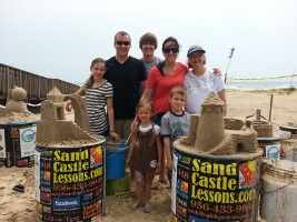 A Family After Sandcastle Lessons In South Padre