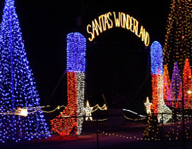 santas wonderland - christmas light displays